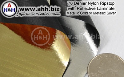 Metallic Finish 70 Denier Nylon Ripstop