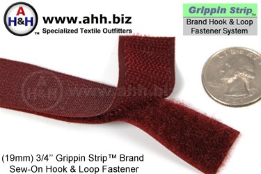 3/4 inch Hook and Loop Fastener, Strip Sew-On, Similar to 3/4 inch Sew On VELCRO®