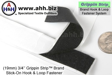 Grippin Strip™ Brand Hook and Loop Fastener Strip 19mm - similar to VELCRO®