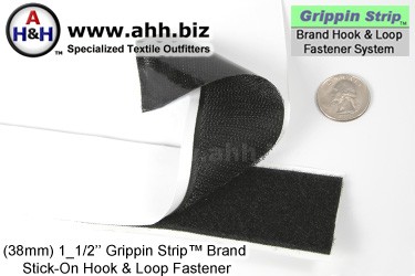 Grippin Strip™ Brand Hook and Loop Fastener Strip 38mm - similar to VELCRO®