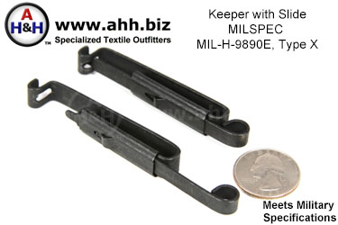 Belt Keeper with Slide, MIL-H-9890E, Type X