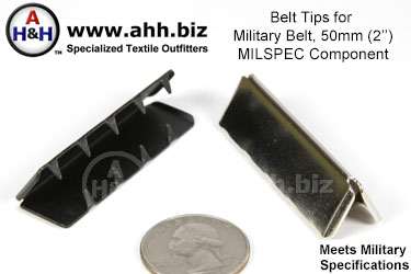 2 inch Belt Tips for Military Belt