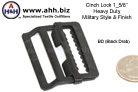 Cinch Locks, Military Style for 1 5/8'' webbing - strap buckles for quick length adjustments