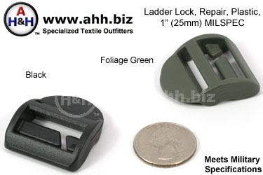 Mil-Spec Ladder Locks, repair, plastic 1.00″ - Cert.