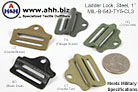 Ladder Locks 1'' Mil-Spec MIL-B-543-TY5-CL3 - Webbing Strap Adjusters