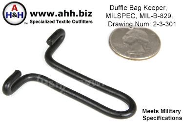 Duffel Bag Keeper, Mil-Spec MIL-B-829, Drawing Number 2-3-301