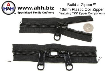 Build-a-Zipper™ YKK® 10mm Plastic Coil - NO End Stops
