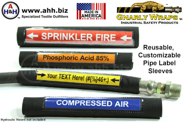Customizable, Reusable Pipe Label Sleeves by Gnarly Wraps™