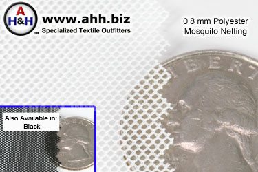 0.8 mm Polyester Mosquito Netting