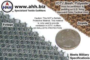 Military IOTV Expanded Mesh Fabric
