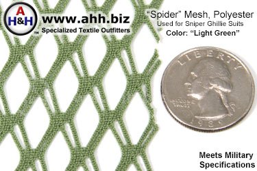 Polyester ″Spider″ Mesh, for Military Sniper Ghillie Suit