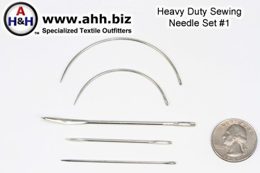 Five piece Heavy Duty Sewing Needle Set Number 1