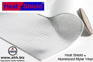 Heat Shield™ Aluminized Mylar Thermal Reflective Vinyl 18 oz. - Has an Insulating R value of 0.770, also good for photographic reflectors