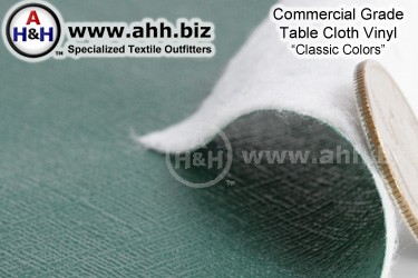 Commercial Table Cloth Vinyl Fabric ′Classic Colors′