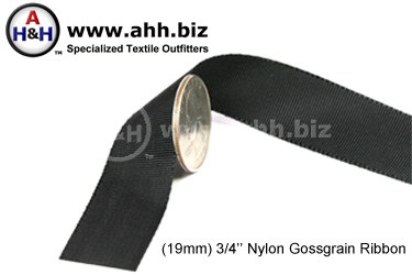 3/4 inch Nylon Gosgrain Ribbon
