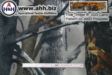 True Timber® XD3 Camo on 600 Denier Polyester Fabric