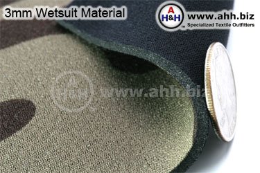 3mm Wetsuit Material with fine Stretchable Nylon Laminate