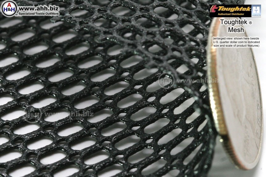 Toughtek® non-slip rubberized mesh material