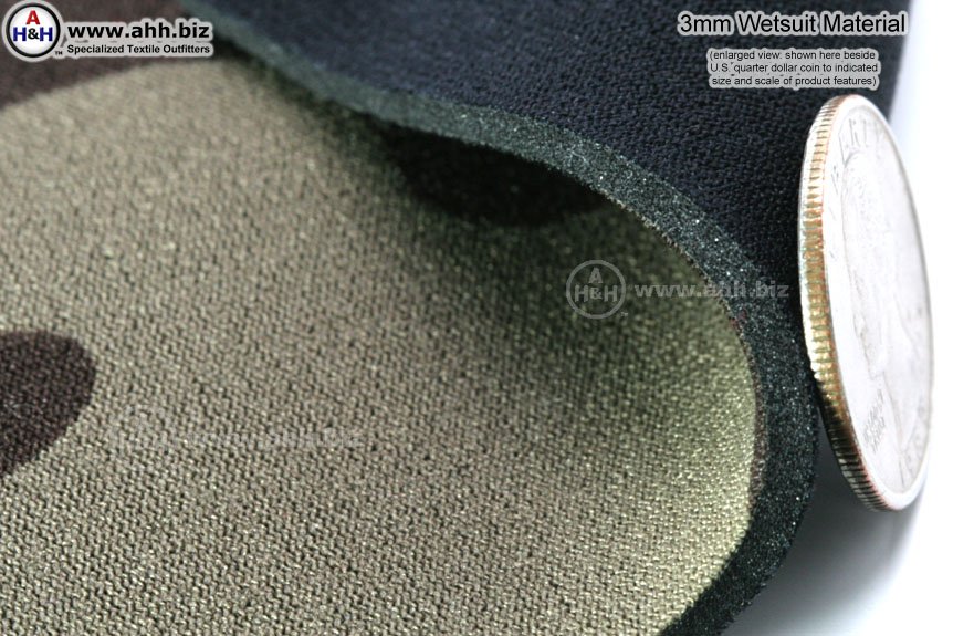 Wetsuit Material 3mm Neoprene