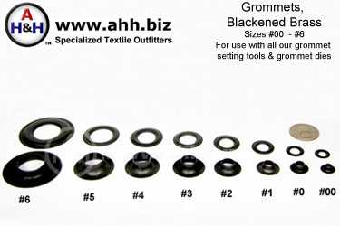 Black Brass Grommets