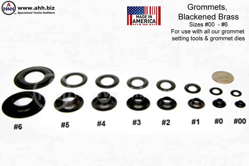 Black Brass Grommets