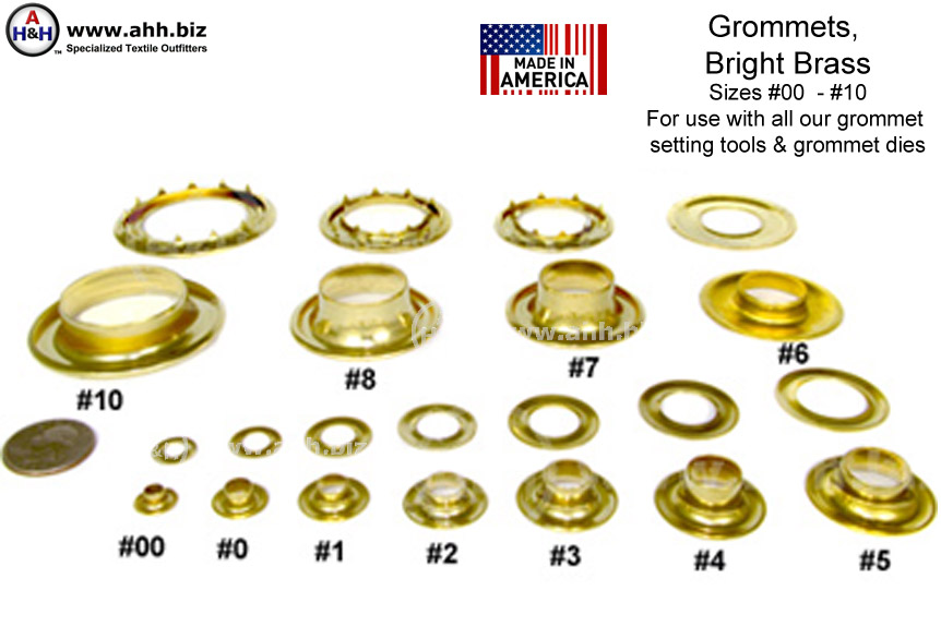 Brass eyelets and grommets discount