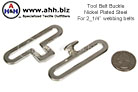 Tool Belt Buckle Nickel Plated Steel for 2.25 webbing - Make your own tool belts with these buckles