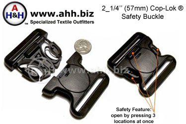 2 1/4 inch Cop Lock Safety Buckle