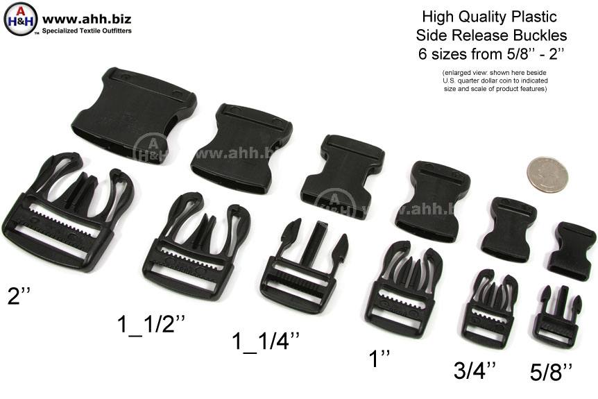 YKK Straps buckles kit 3/4 Plastic Buckle Side-Release Single