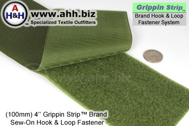 Grippin Strip™ Brand Hook and Loop Fastener Strip 100mm - similar to VELCRO®