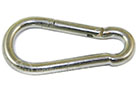 Nickel Plated Steel Carabiners in 10 sizes, not for climbing