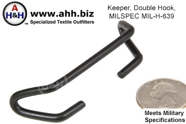 Keeper, Double Hook, Mil-Spec MIL-H-639