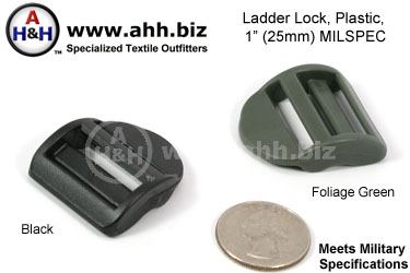 1 inch Plastic Ladder Locks Mil-Spec Certified
