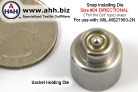 This die is designed to set Mil-Spec -Pull the Dot- type Directional Snap Sockets MIL- MS27983-2N