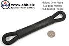 A one Piece Molded Rubber Handle for luggage repair
