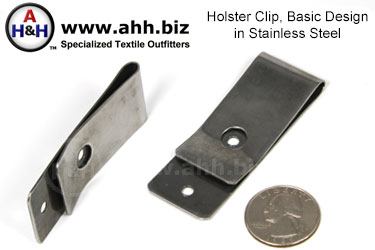 Holster Clip, Basic, Stainless Steel