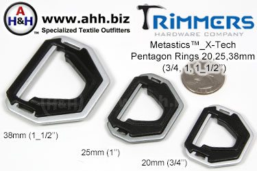 Metastics™ X-Tech Pentagon Rings