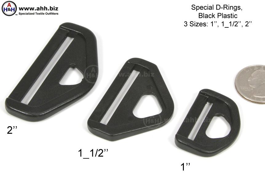 Plastic D-ring 25 mm black 300 pcs - D rings - SHOP - beracedog