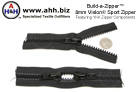 Vislon Sport Zipper 8mm - Vislon Zippers have coarse teeth to better deal with dirt and grit