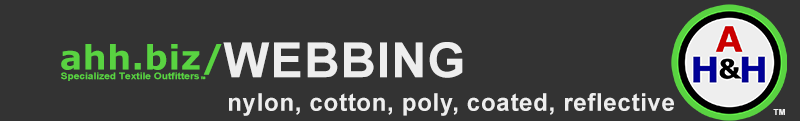 ahh.biz | Webbing, nylon, cotton, poly, coated, reflective