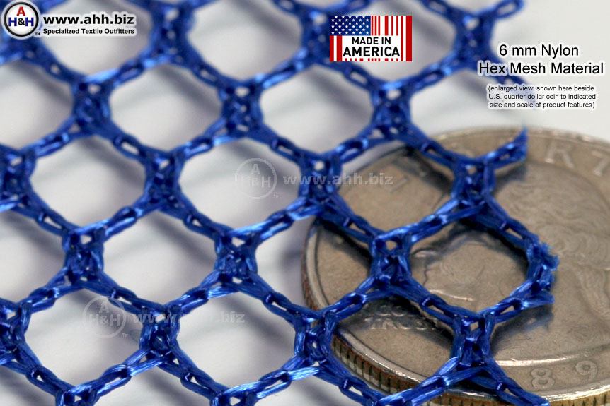 6mm Nylon Hex Mesh Fabric