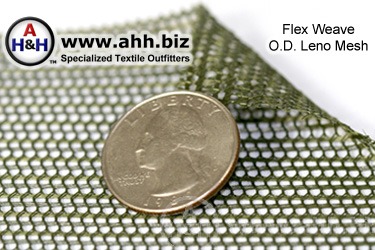 Flex Weave Olive Drab Leno Mesh Fabric