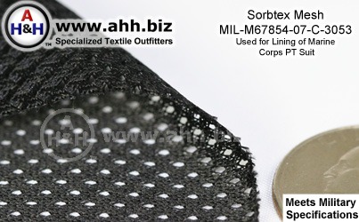 Sorbtex Poly Mesh, Mil-Spec MIL-M67854-07-C-3053