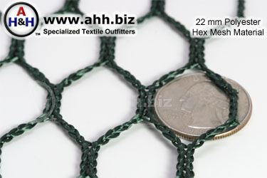 22mm Polyester Hex-Mesh Netting