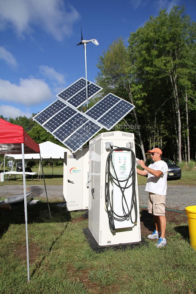 Hydrogen House Dedication 9/11/2015 Pennington NJ - Setting up the Equipment