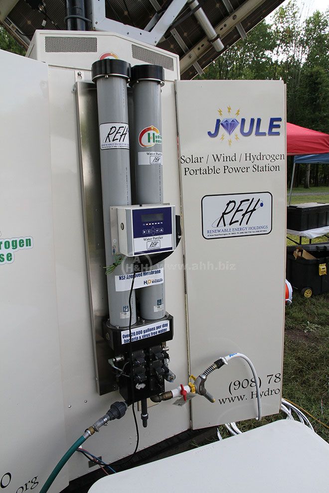 Hydrogen House Dedication 9/11/2015 Pennington NJ - Joule Box Portable Power Station with Water Purification Unit based on Military Technology