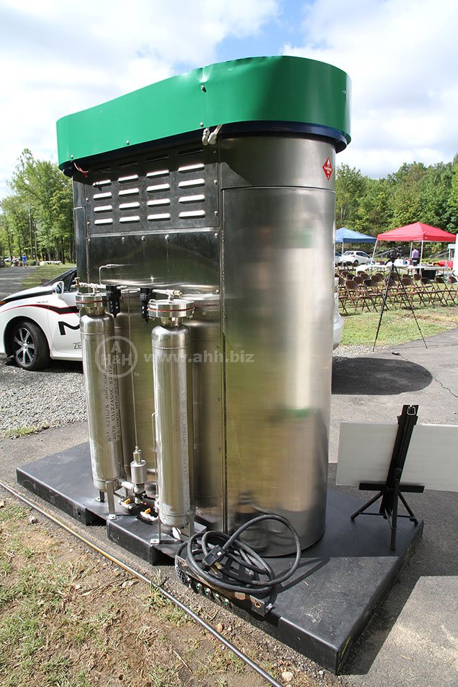 Rear view of Hydrogen Fueling Appliance from Millennium Reign Energy