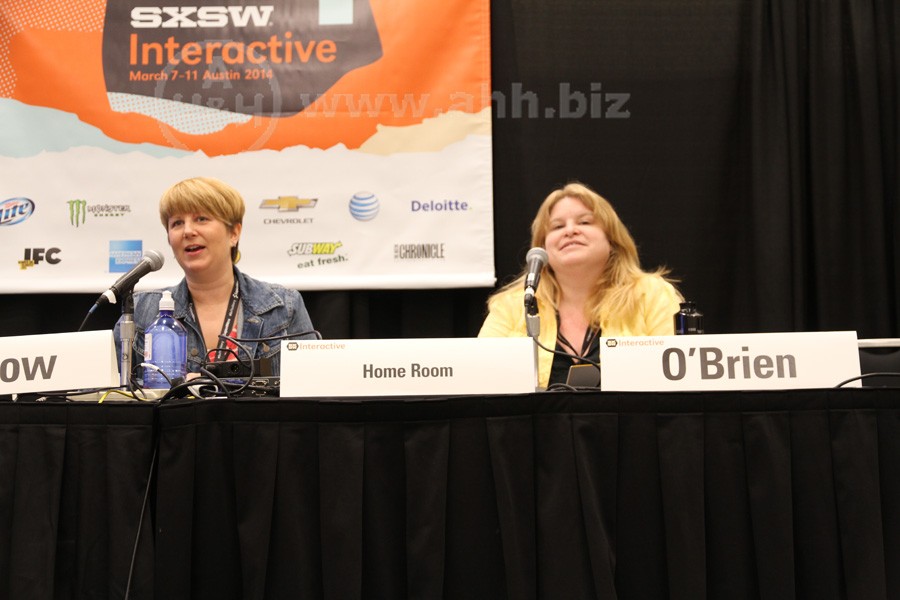 SXSW-2014, Home Room with Amanda O'Brien, A graphic Artist from Austin Texas, and Alix Morrow, founder of Alix Company
