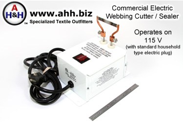 Electric Webbing Cutter / Heat Sealer, Commercial Grade