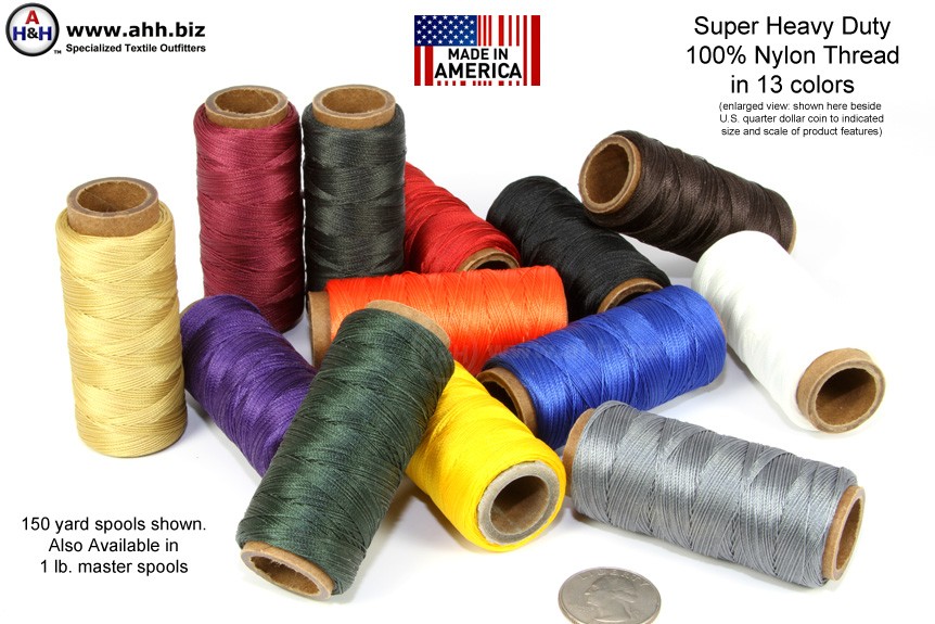 AH&H Brand Super Heavy Duty Nylon Sewing Thread